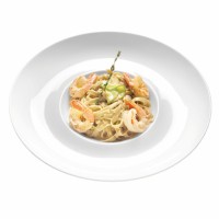 Тальятелле с кабачками и креветками 