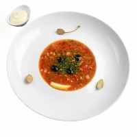 Солянка из копченостей с мясом 