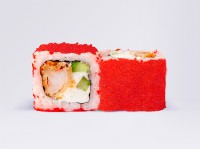 Ролл Калифорния с тигровой креветкой