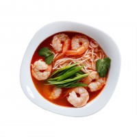 Острый суп с морепродуктами