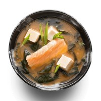 Мисо суп с лососем