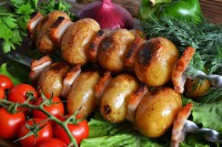Картофель на мангале