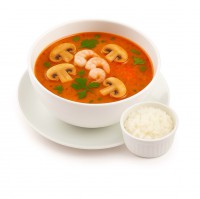 Суп «Том Ям» с креветкой