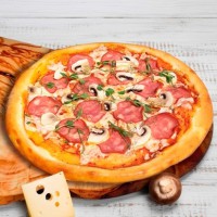 Пицца Ветчина и гриба на томате 30см