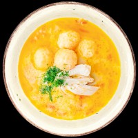 Вт Сырный суп с фрикадельками