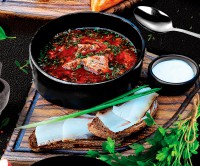 Борщ кубанский с говядиной