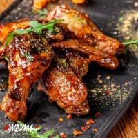 Крылышки в медово-горчичном соусе