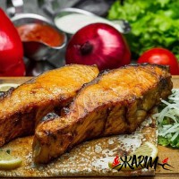 Семга на мангале