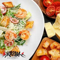 Цезарь с королевскими креветками