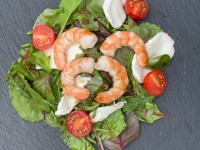 Салатный микс с лососем