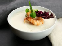 Сырный суп с креветками