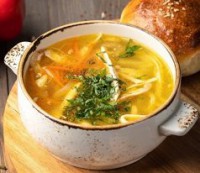 Лапша куриная с мясом 