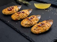 Мидии запеченные 4 шт