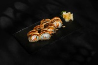 Темпура креветка-лосось унаги