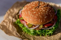 Бургер с говяжьей котлетой(ХАЛЯЛЬ)