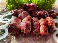 Печень куриная в беконе (300гр)