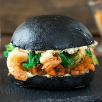 БЛЭК БУРГЕР с креветками