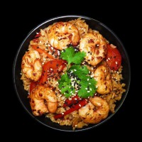 Плов по восточному с креветкой 