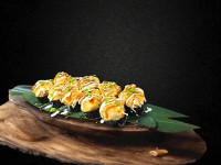 Запеченный с креветкой