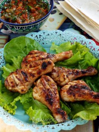 Курица на мангале