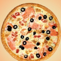 СЛИВОЧНАЯ С ЛОСОСЕМ И КРЕВЕТКОЙ 30см