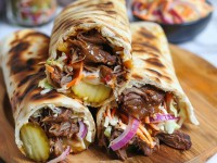 Шаурма BBQ со рваной говядиной