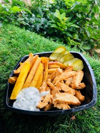 Жаренная картошка с курочкой