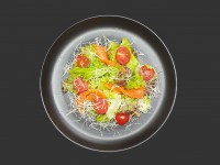 Салат «Цезарь» с семгой