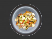 Удон с курицей