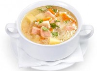 Уха с семгой