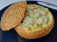 Мини-пицца с курицей