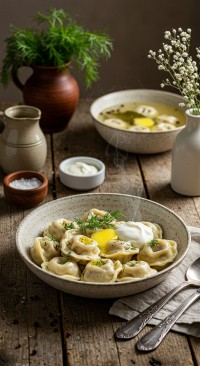 Пельмени Кубанские с зеленью