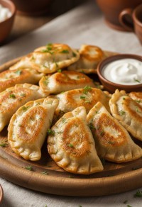 Вареники домашние с картошечкой и капустой