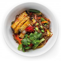 Вок с баклажанами